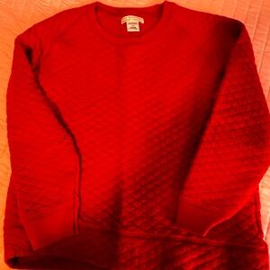 Beaufort Bonnet red quilted sweatshirt